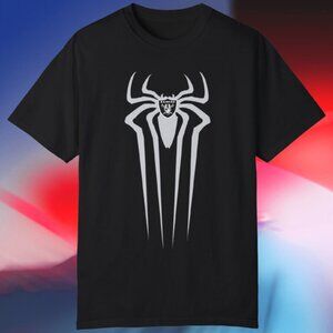 Spider-Man Raiders Logo Mashup T Shirt Marvel NFL Meme Graphic Fan Gift Retro 96